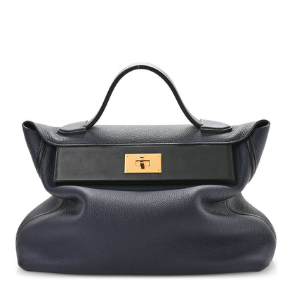 Hermes Togo Swift 24/24 35 Bleu Indigo Black 1 of 11