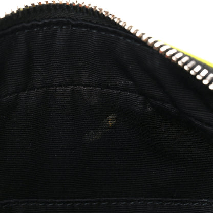 Saint Laurent Patent Calfskin Matelasse Monogram Lou Camera Bag Neon Yellow 13 of 13
