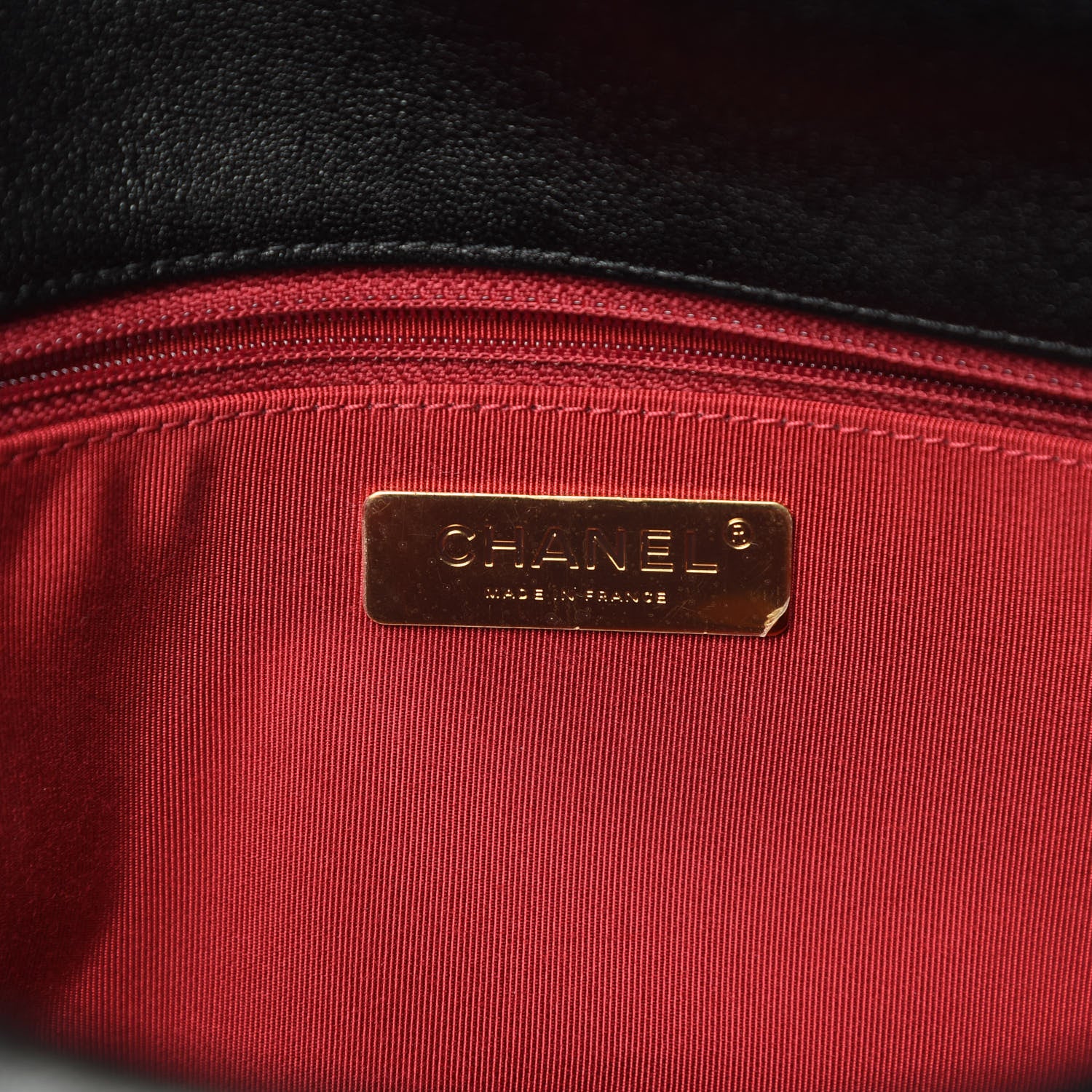 Chanel Lambskin Quilted Large 19 Flap Black 6 of 12