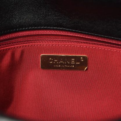 Chanel Lambskin Quilted Large 19 Flap Black 6 of 12
