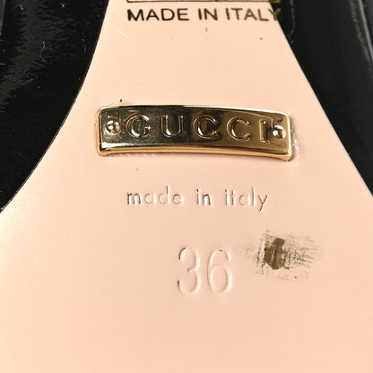 Gucci Malaga Kid Deva Horsebit Chain Embellished Pumps 36 Black 6 of 8