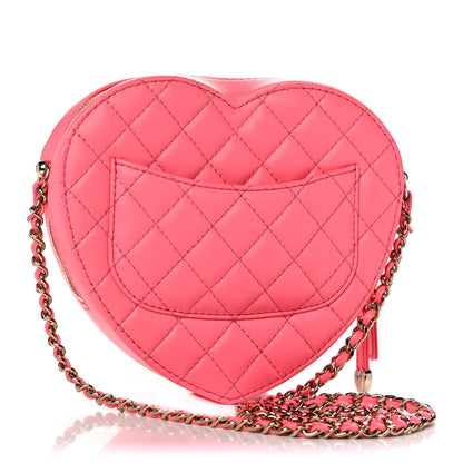 Chanel Lambskin Quilted CC In Love Heart Bag Pink 3 of 11