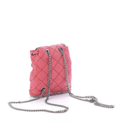 Stella McCartney Shaggy Deer Quilted Mini Falabella Backpack Pink Fluo 2 of 8