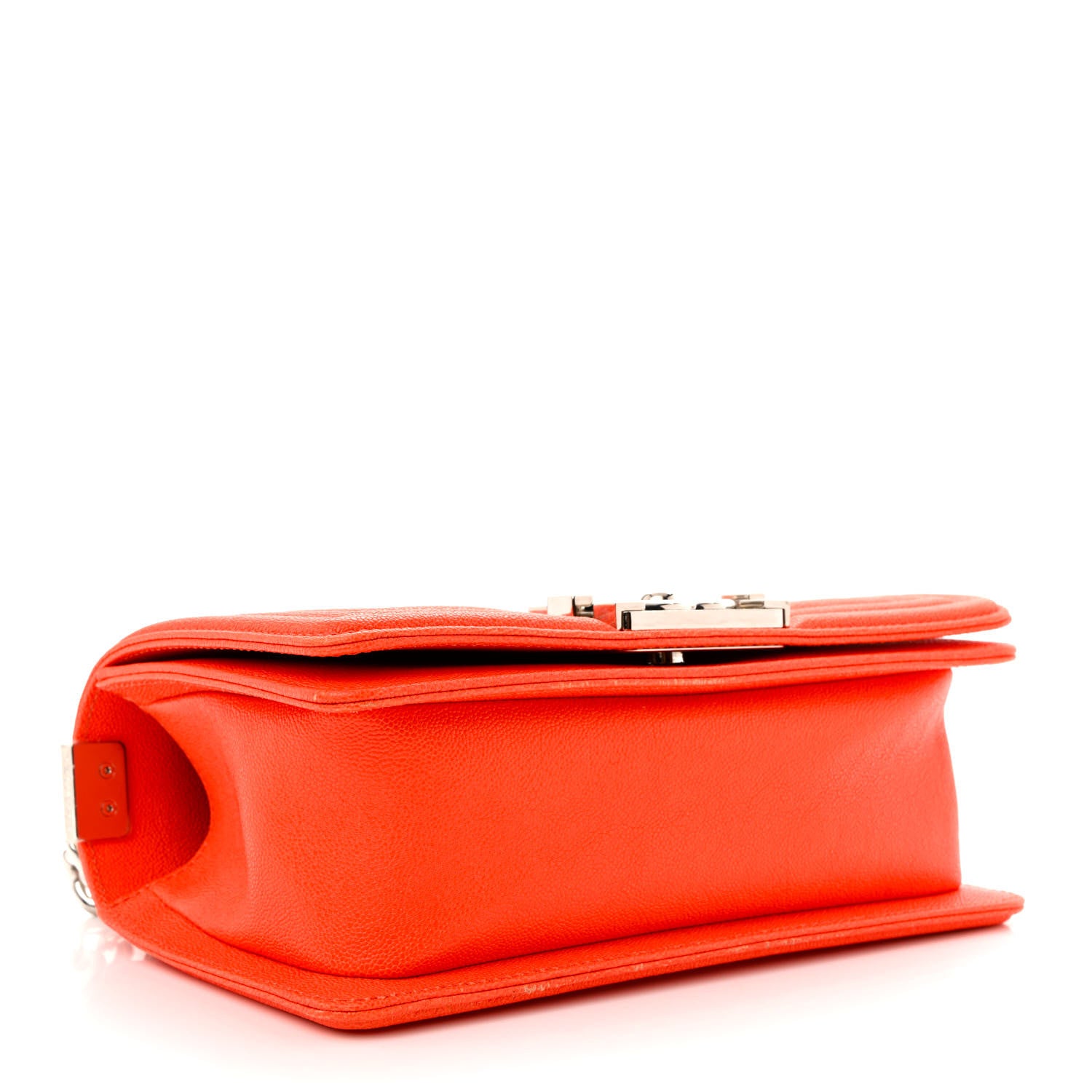 Chanel Caviar Quilted Small Boy Flap Orange 4 of 10