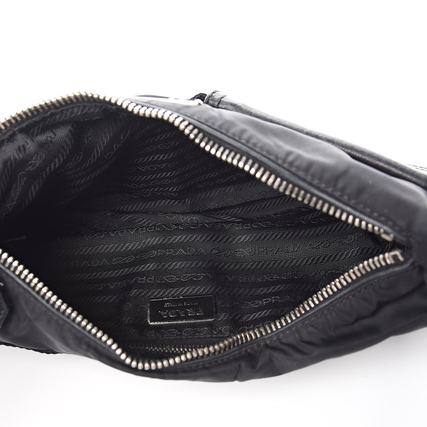 Prada Tessuto Nylon Buffalo Shoulder Bag Black 5 of 14