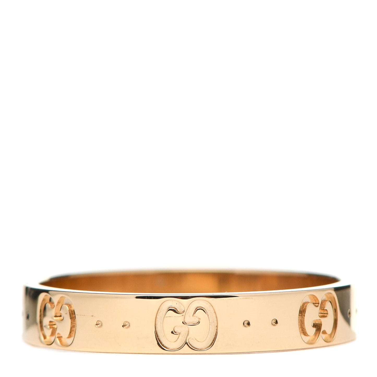 18K Yellow Gold 4mm Icon Thin Band Ring 64 10.75