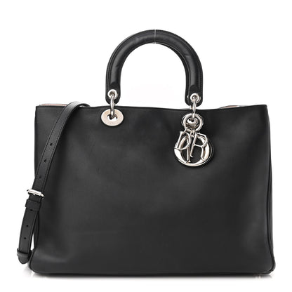 Christian Dior Smooth Calfskin Large Diorissimo Tote Black Rose Poudre 1 of 10