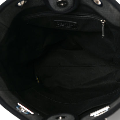 Chanel Canvas Mini Deauville Tote Dark Grey 6 of 11