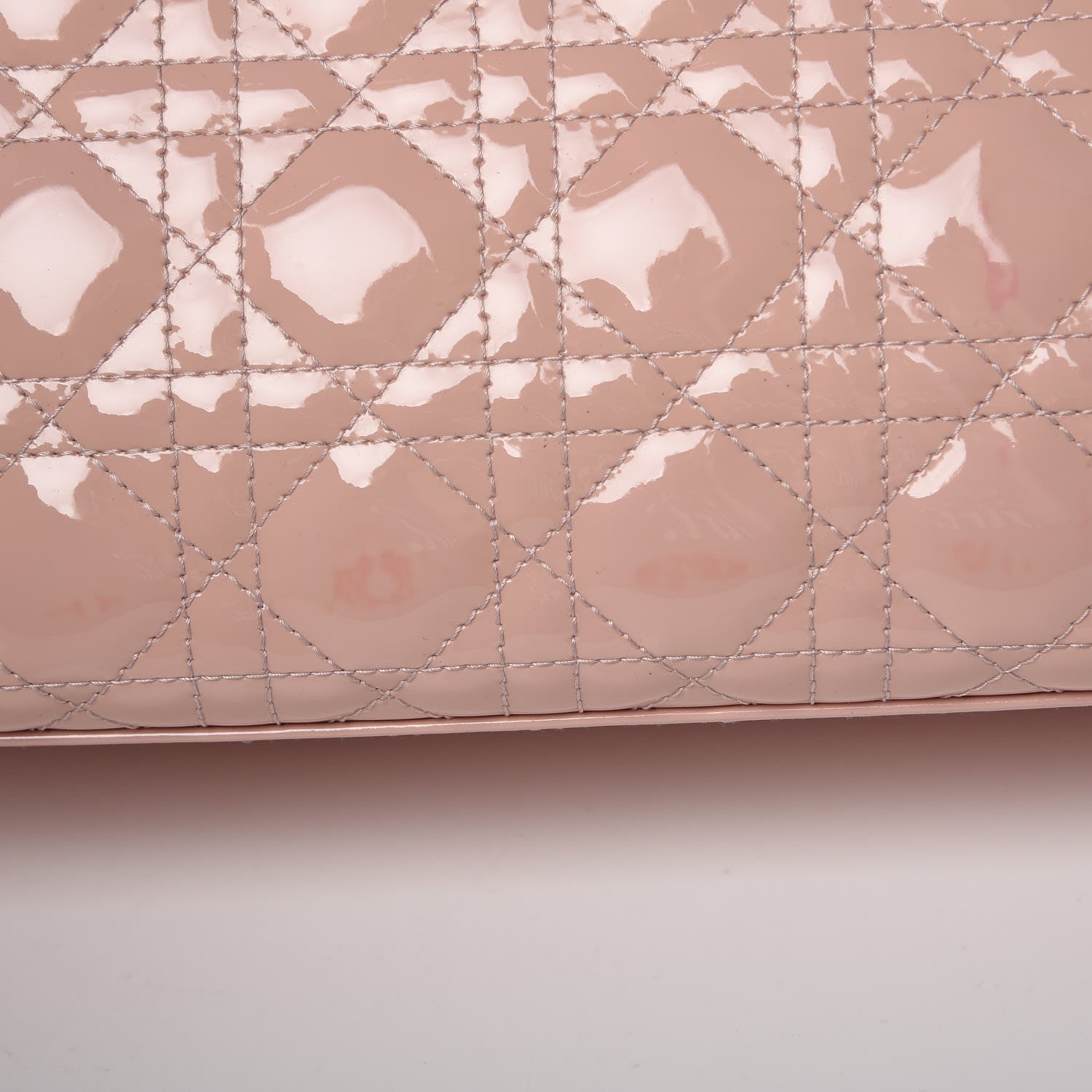 Christian Dior Patent Cannage Large Lady Dior Light Pink 10 of 19