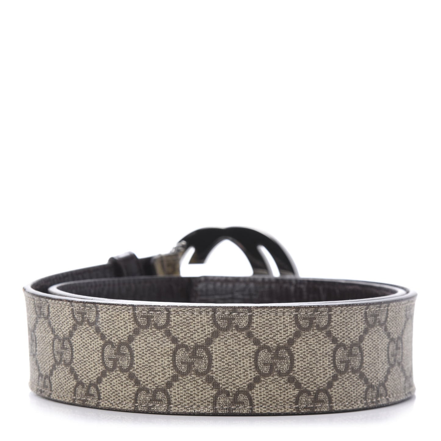 GG Plus Monogram Interlocking G Belt 80 32 Dark Brown