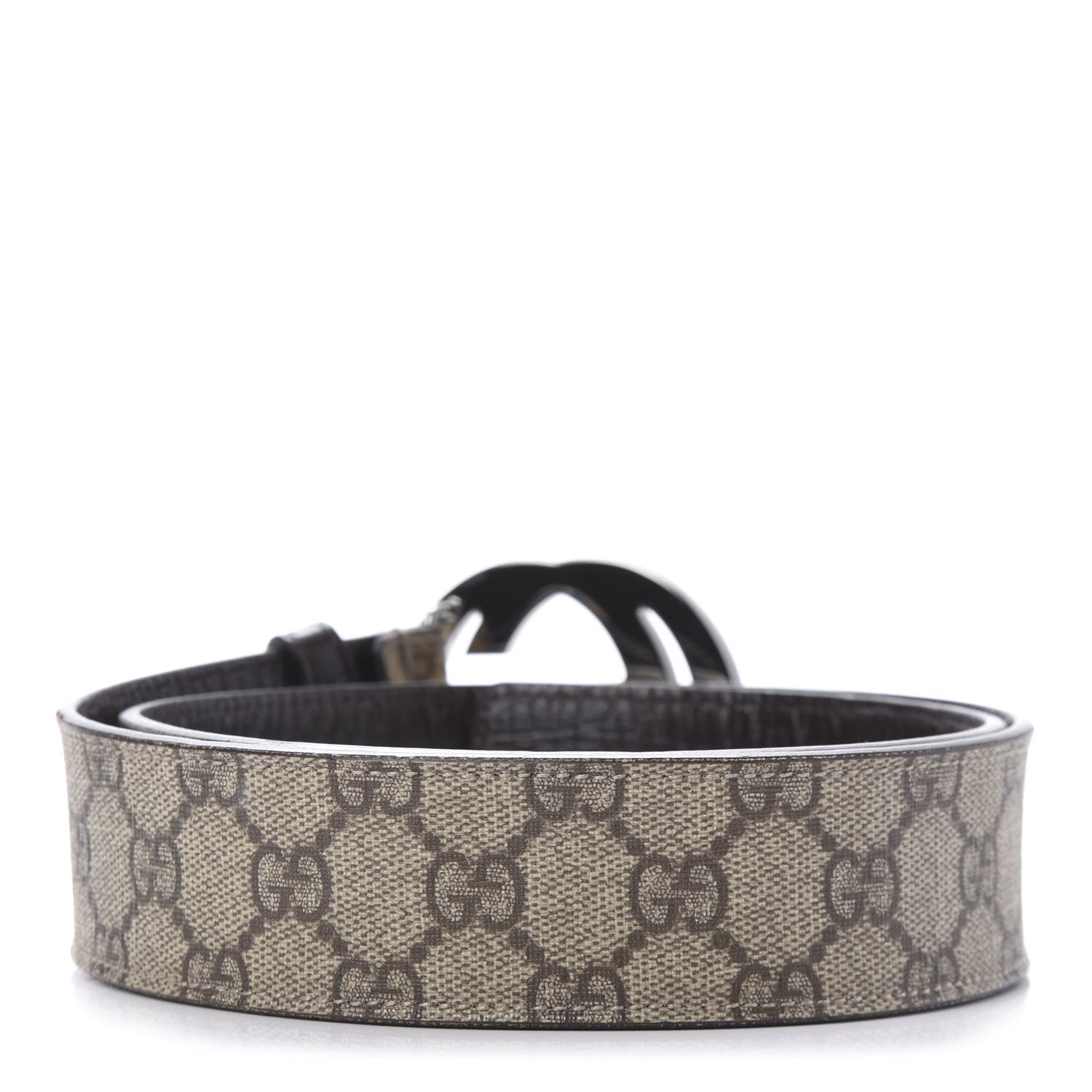 Gucci GG Plus Monogram Interlocking G Belt 80 32 Dark Brown 2 of 5