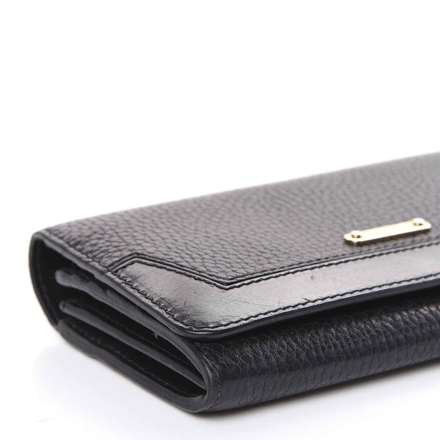 Burberry Grain Calfskin Continental Wallet Black 10 of 15