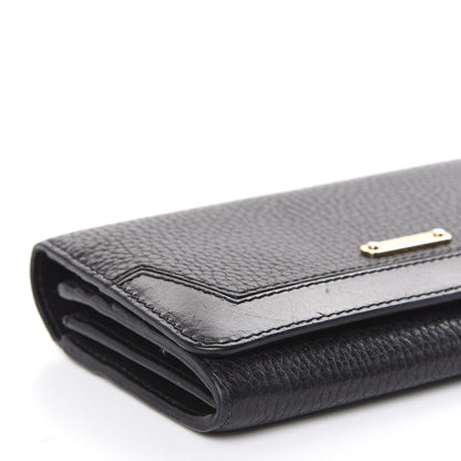 Burberry Grain Calfskin Continental Wallet Black 10 of 15
