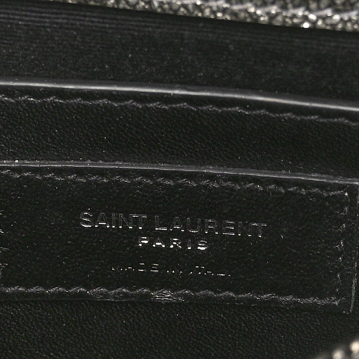 Metallic Grain De Poudre Matelasse Chevron Monogram Medium College Bag Gunmetal
