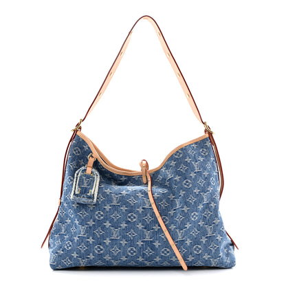 Louis Vuitton Monogram Denim CarryAll MM Blue 1 of 27