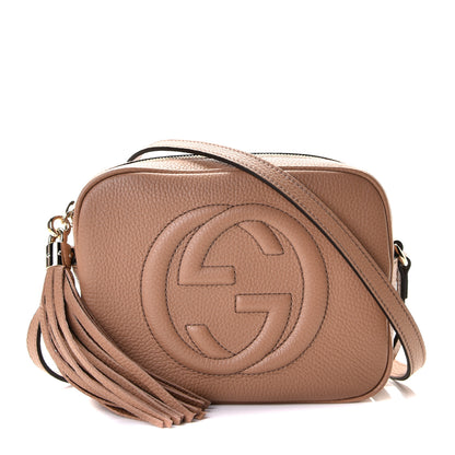 Gucci Pebbled Calfskin Small Soho Disco Bag Camelia 1 of 6