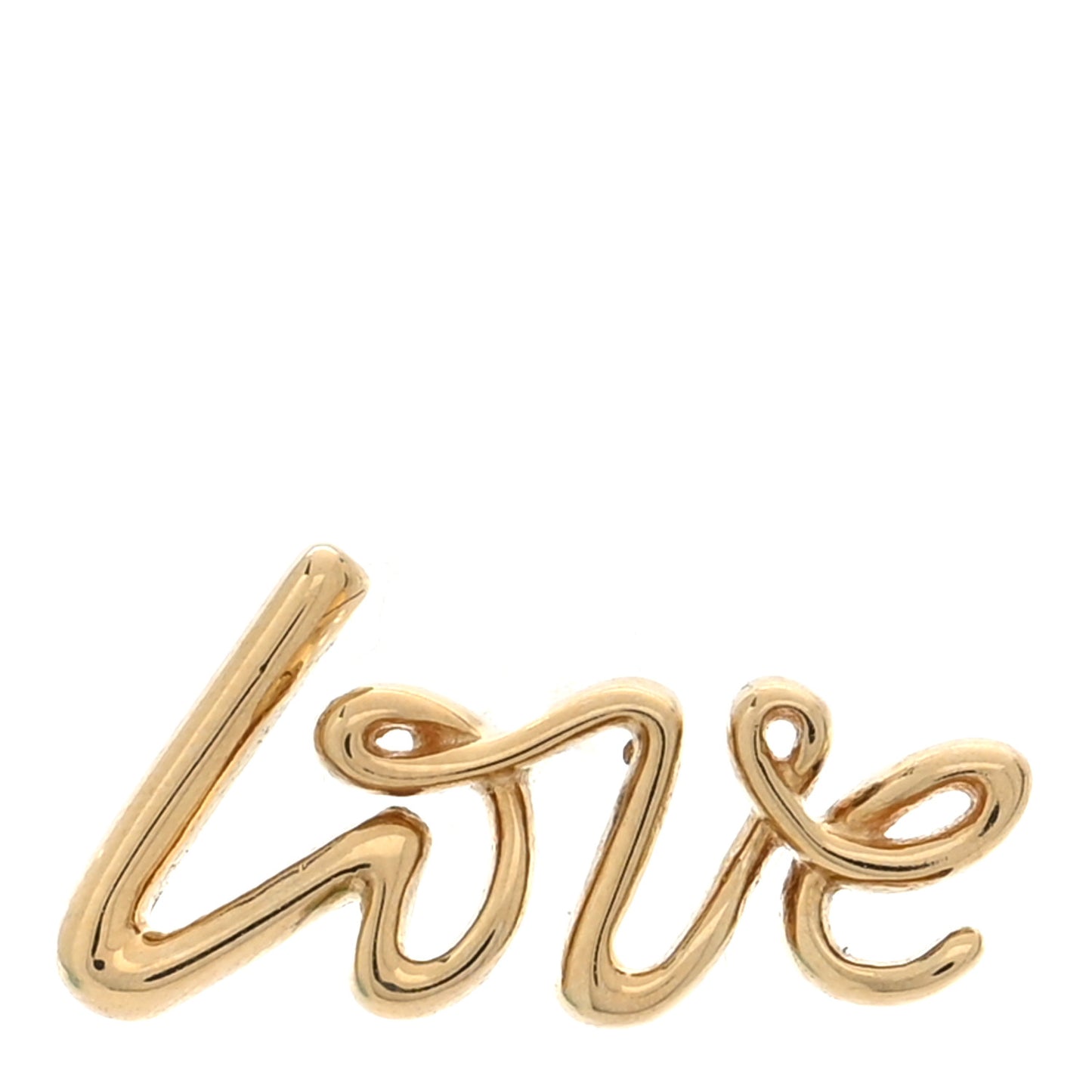 18K Yellow Gold Paloma's Graffiti Love Single Earring