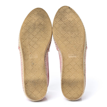 Gucci Monogram Espadrilles 40.5 Soft Pink 5 of 8