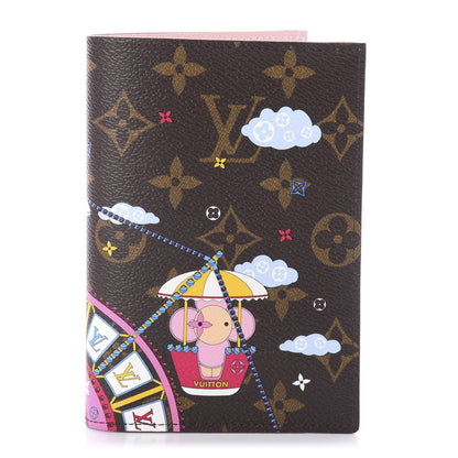 Louis Vuitton Monogram 2020 Christmas Animation Big Wheel Passport Cover Rose Ballerine 1 of 5