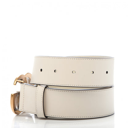 Gucci Calfskin Double G 40mm Belt 85 34 Mystic White 3 of 6