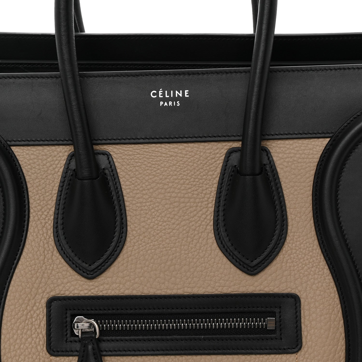 Celine Bullhide Nubuck Micro Tri-Color Luggage Beige Multicolor 7 of 9