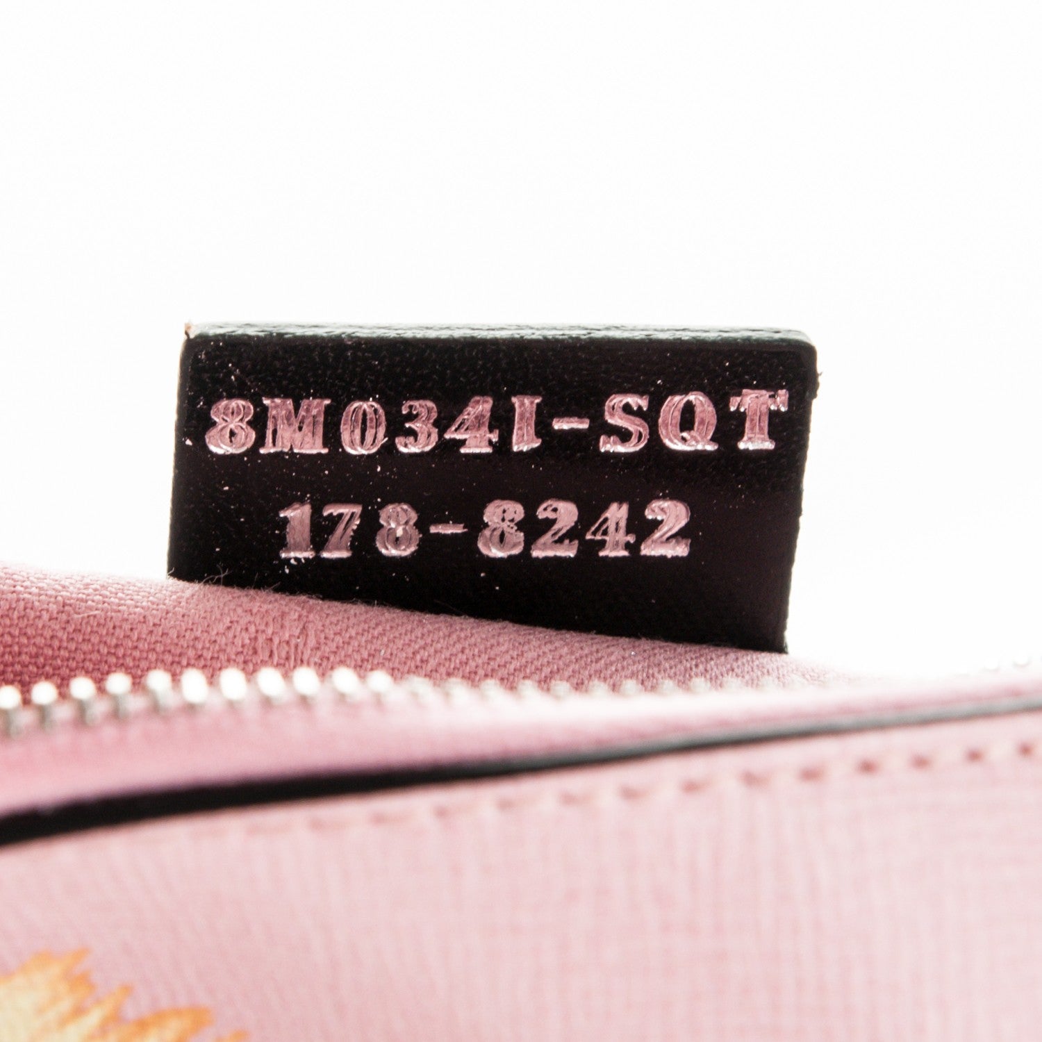 Fendi Vitello Elite Century Hypnoteyes Studded Zip Pouch Bubblegum Multicolor 7 of 7