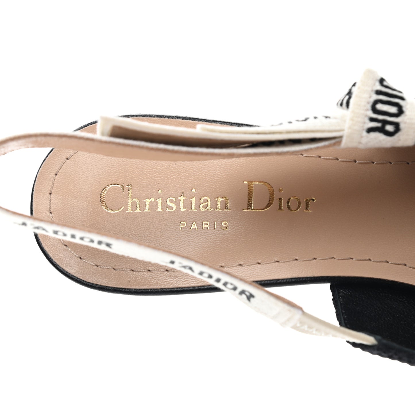 Technical Canvas Ribbon J Adior Slingback 65mm Pumps 37 Black