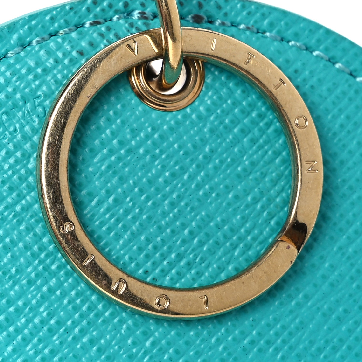Louis Vuitton Monogram Illustre V Bag Charm Key Ring Turquoise 4 of 4