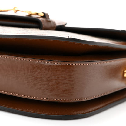 Gucci GG Supreme Monogram Horsebit 1955 Shoulder Bag Beige Brown Sugar 10 of 11
