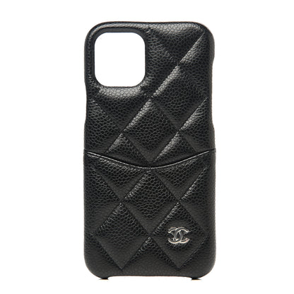 Chanel Caviar Quilted iPhone XI Pro Case Black 1 of 6