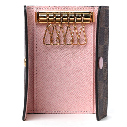 Louis Vuitton Damier Ebene Multicles 6 Key Holder Rose Ballerine 4 of 4