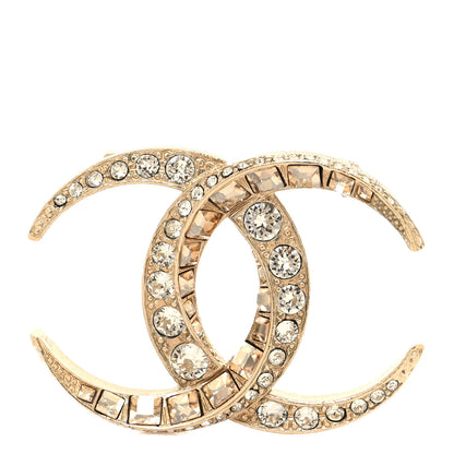 Chanel Baguette Crystal Dubai CC Brooch Gold 1 of 3