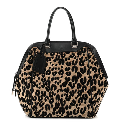 Louis Vuitton Jacquard Velvet Leopard Print Stephen Sprouse North South Bag Black 1 of 11