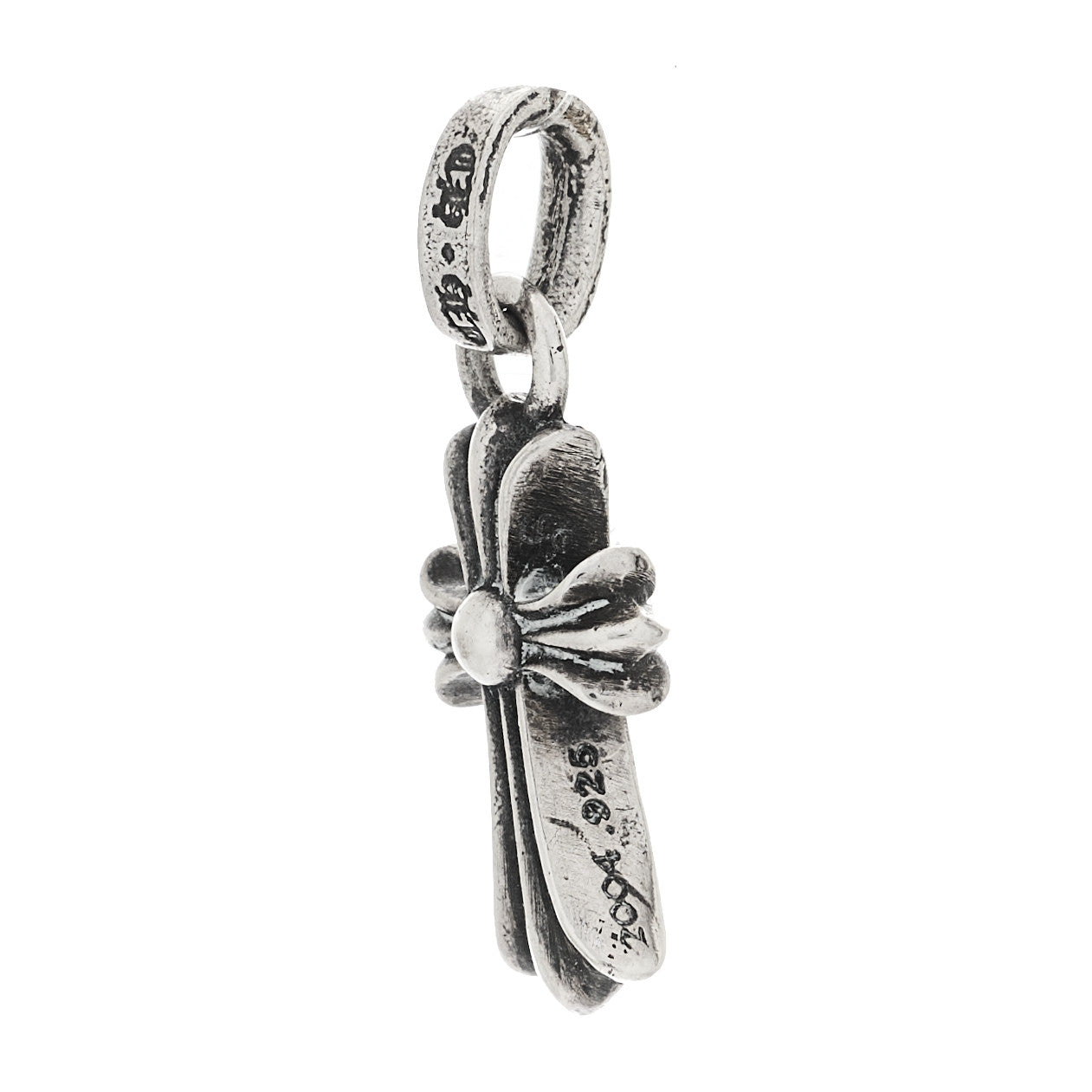 Sterling Silver Baby Fat Cross Pendant