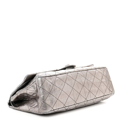 Chanel Metallic Aged Calfskin Quilted 2.55 Reissue 227 Flap Silver 4 of 13