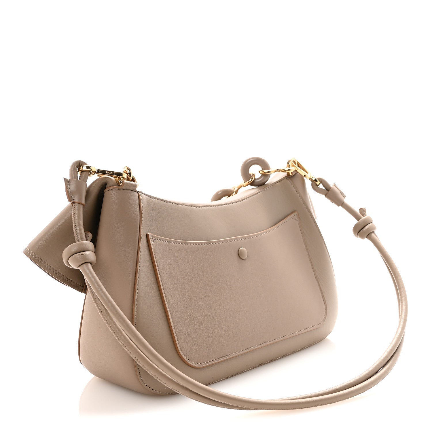 Loewe Smooth Calfskin Donut Chain Medium Ola Shoulder Bag Sand 3 of 10