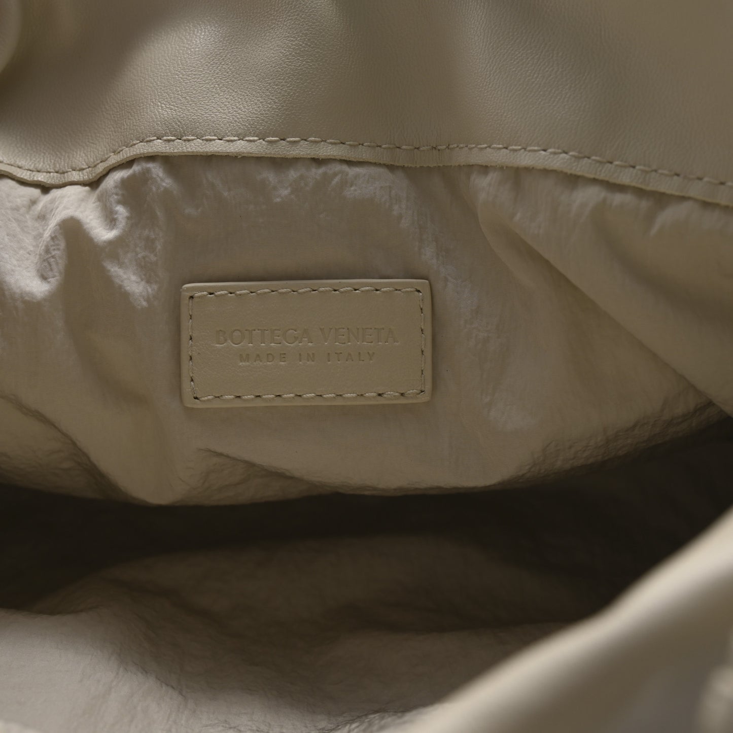 Nappa Intrecciato Dustbag Notte Shoulder Bag Sea Salt