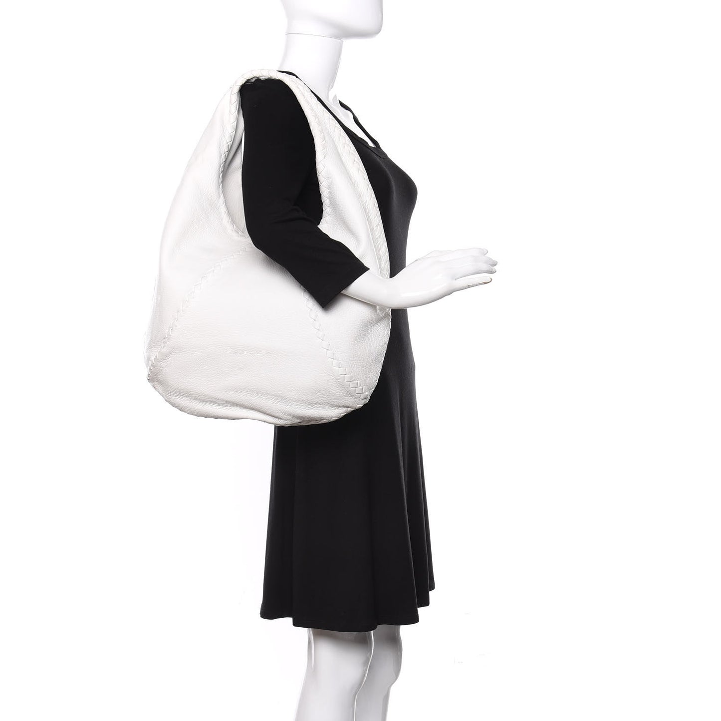 Cervo Deerskin Large Hobo White