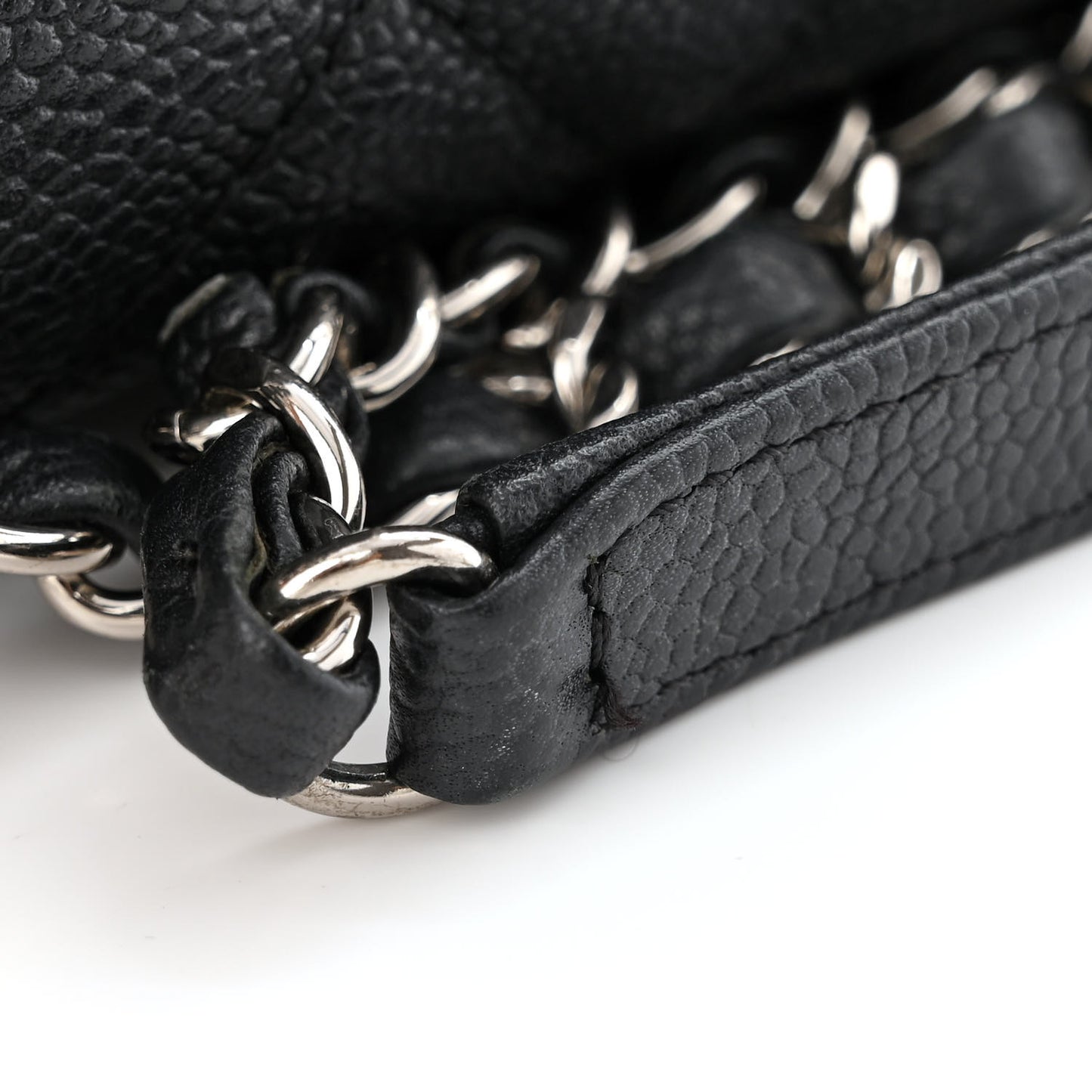 Caviar Quilted Jumbo Easy Flap Black