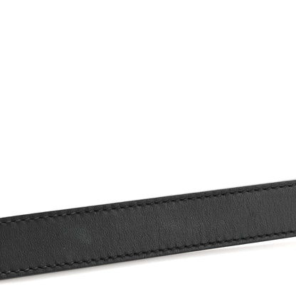 Gucci Calfskin Pearl Double G 20mm Belt 90 36 Black Cream 6 of 7