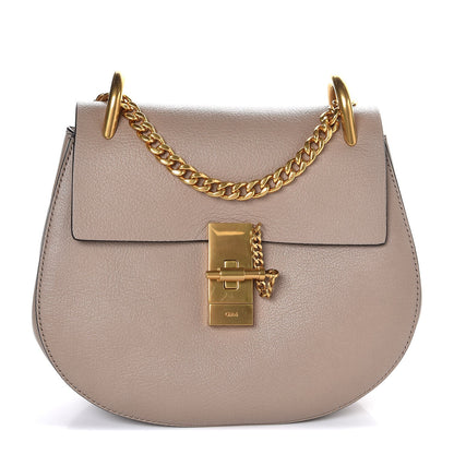 Chloe Grained Lambskin Drew Shoulder Bag Motty Grey 1 of 7