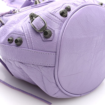 Balenciaga Agneau Arena Le Cagole Bucket Bag XS Lilac 10 of 11