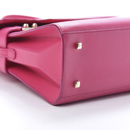 Delvaux Calfskin MM Tempete Satchel Fuchsia 9 of 13