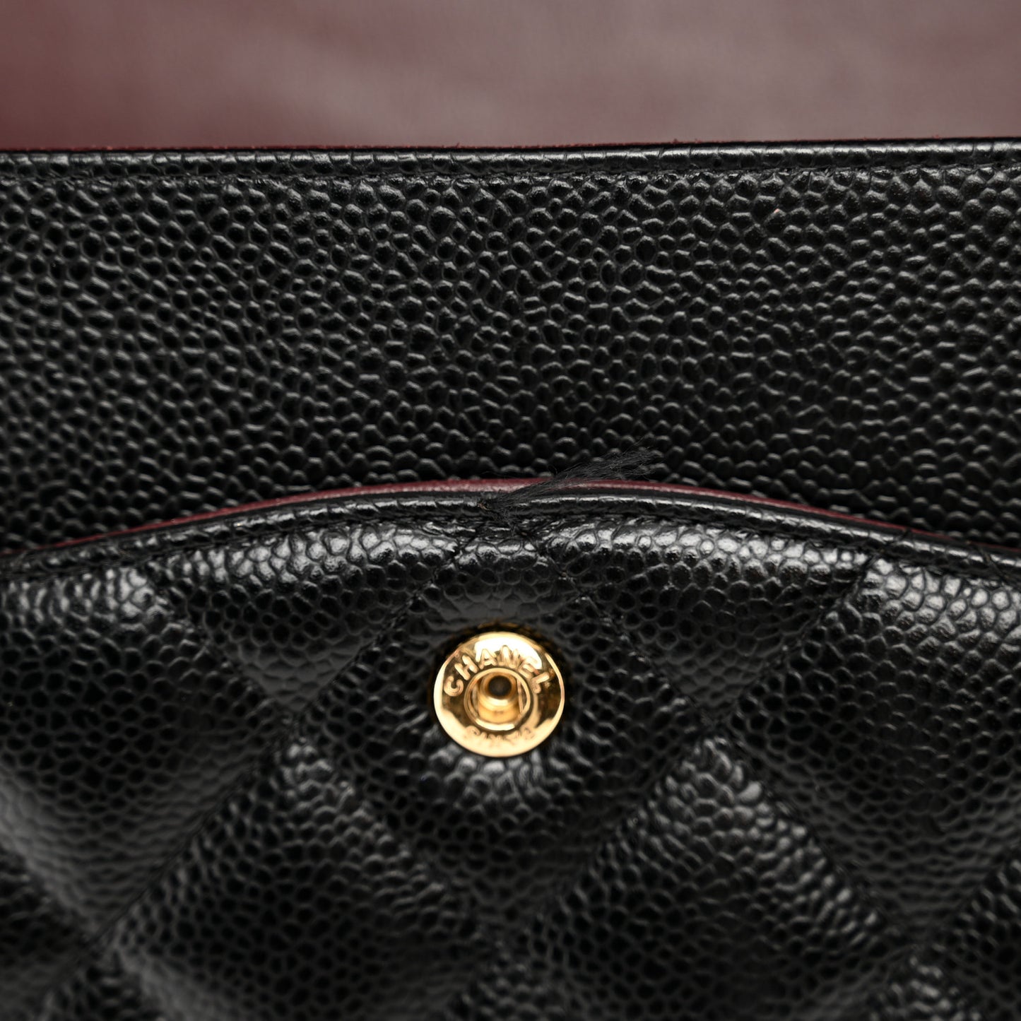 Caviar Quilted Maxi Double Flap Black
