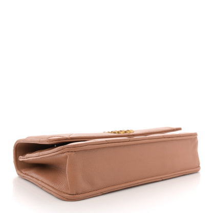 Chanel Lambskin Quilted Chanel 19 Wallet On Chain WOC Brown 4 of 11