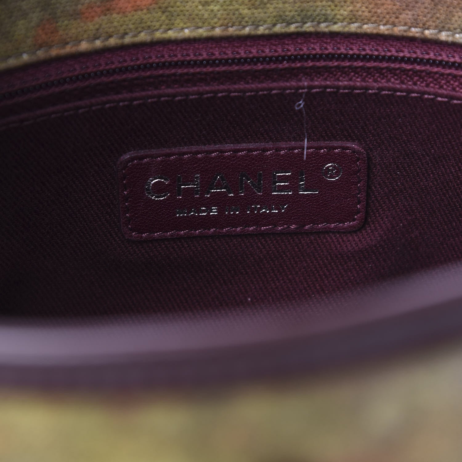 Chanel Washed Toile Graffiti On The Pavements Messenger Khaki Multicolor 6 of 10