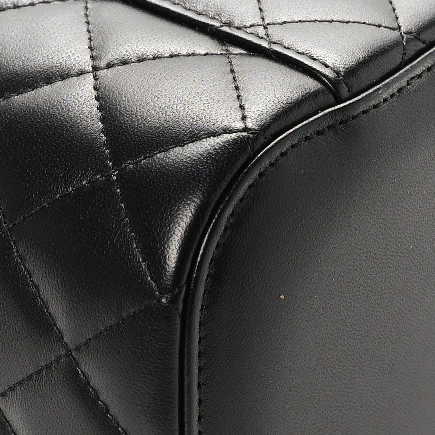 Chanel Lambskin Quilted Large Vanity Pouch Black 10 of 11