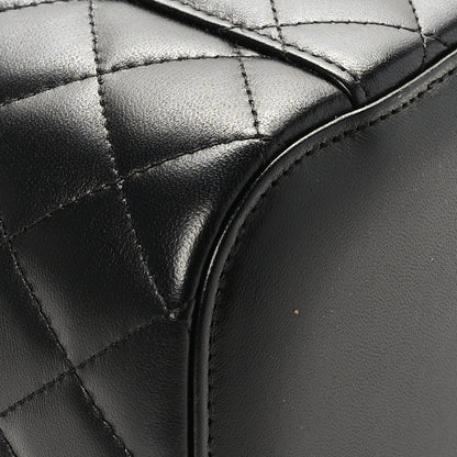 Chanel Lambskin Quilted Large Vanity Pouch Black 10 of 11