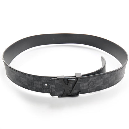 Louis Vuitton Damier Graphite LV Initiales Belt 95 38 1 of 6