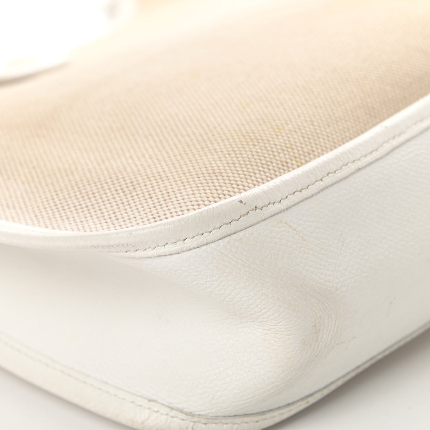 Toile Taurillon Clemence Evelyne PM Blanc White